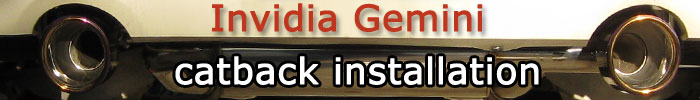 Invidia Gemini Installation