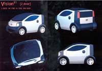 2011 Nissan Vison 21 concept drawing by Denki Group
