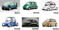 2011 Nissan Ideo Effis Pivo Pivo2 Mixim Nuvu concepts drawings and built models