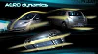 2011 Nissan Leaf Electric vehicle concept aerodynamic underside top and front